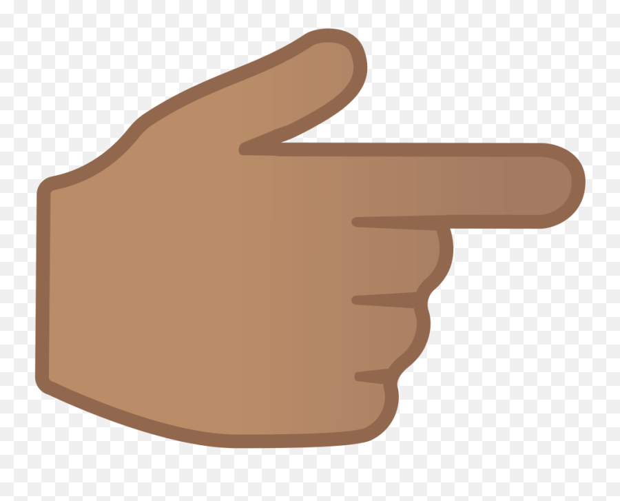 Hand Pointing Png - Backhand Index Pointing Right Medium Pointing Finger Emoji,Hand Pointing Png