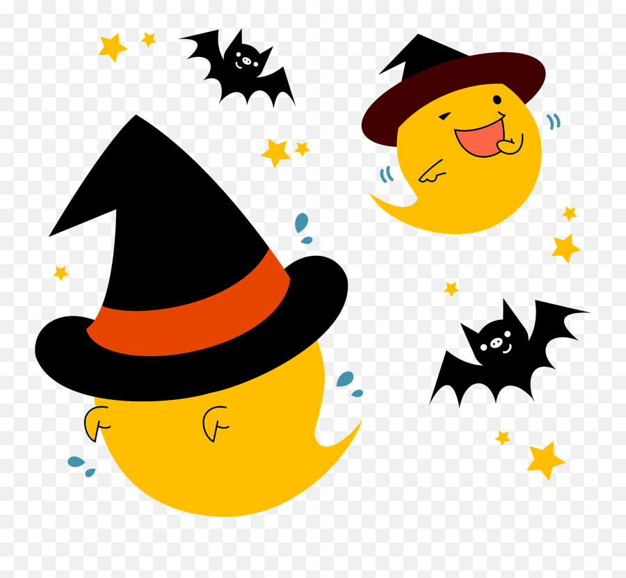 Ghost And Bat Dance Clipart Free Download Transparent Png - Costume Hat Emoji,Dance Clipart