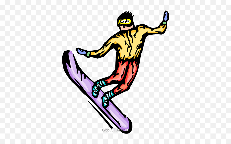 Snowboarder Royalty Free Vector Clip - Snowskate Emoji,Snowboarders Clipart
