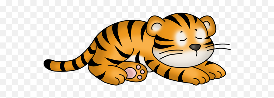 Better Sleep - Sleeping Tiger Clipart Png Emoji,Sleeping Clipart