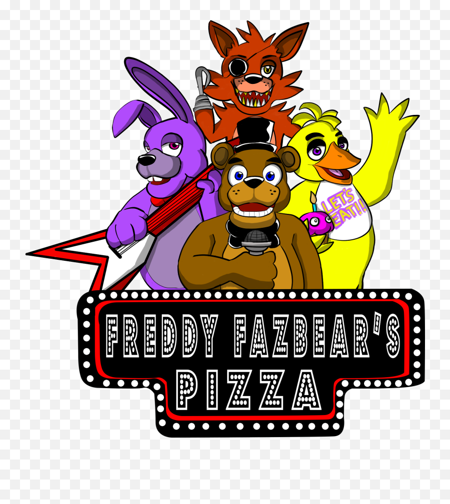 Pizza Clipart Text Pizza - Freddy Fazbear Pizza Png Emoji,Pizza Clipart
