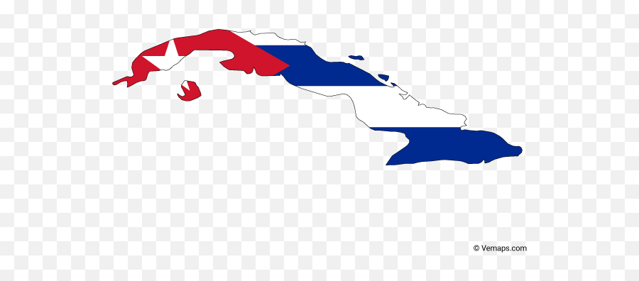 Outline Map Of Cuba With Provinces - Cuba Map Flag Outline Emoji,Cuba Flag Png