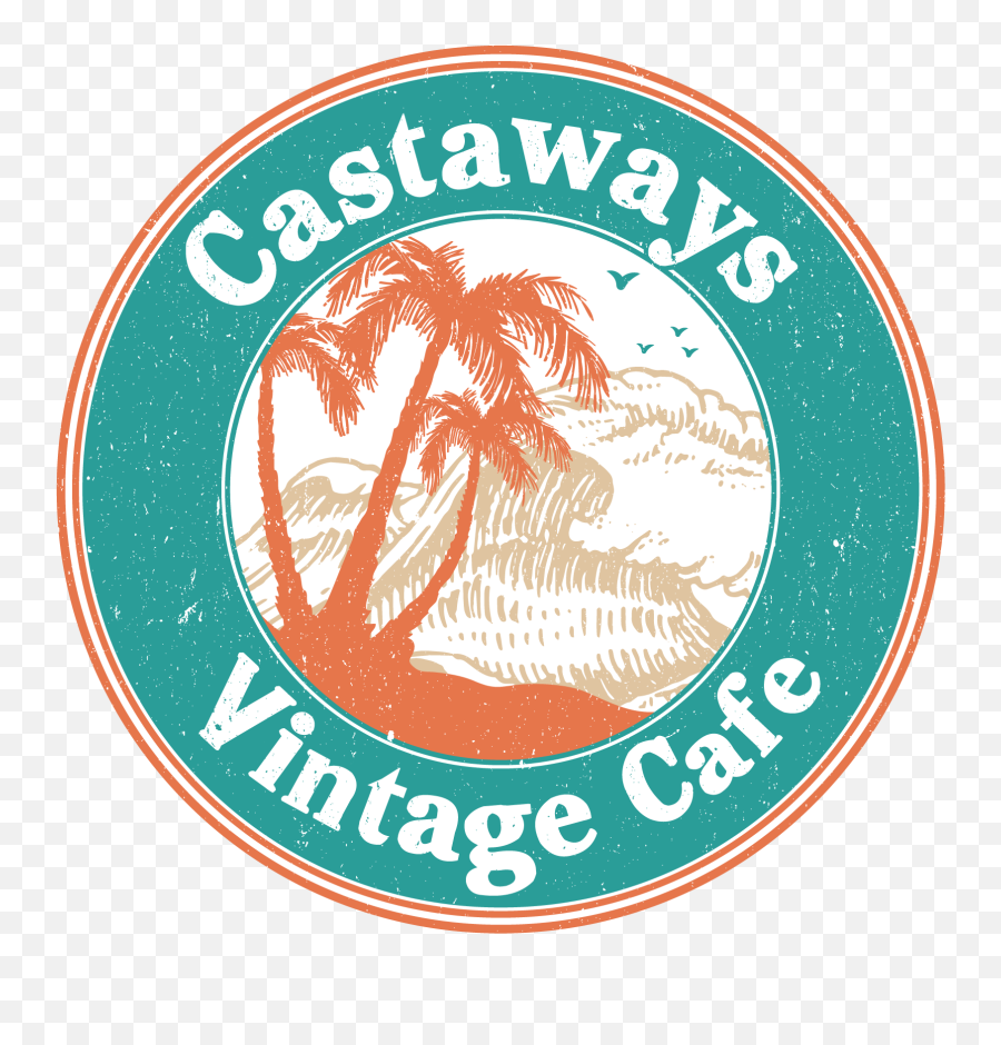 Castaways Vintage Cafe - Product Label Emoji,Groovy Smoothie Logo
