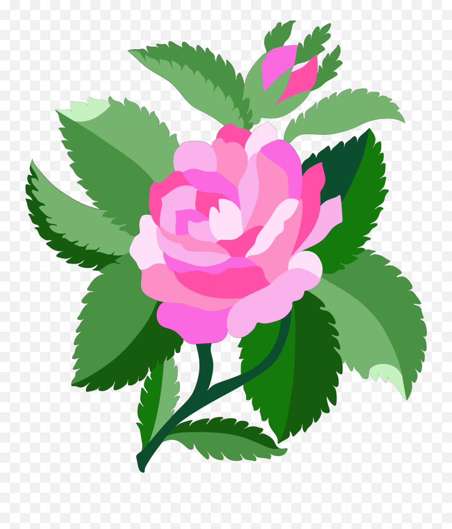 Free Rose Clipart Animations And Vectors - Rose Flower Pink Animated Flower Png Emoji,Rose Clipart