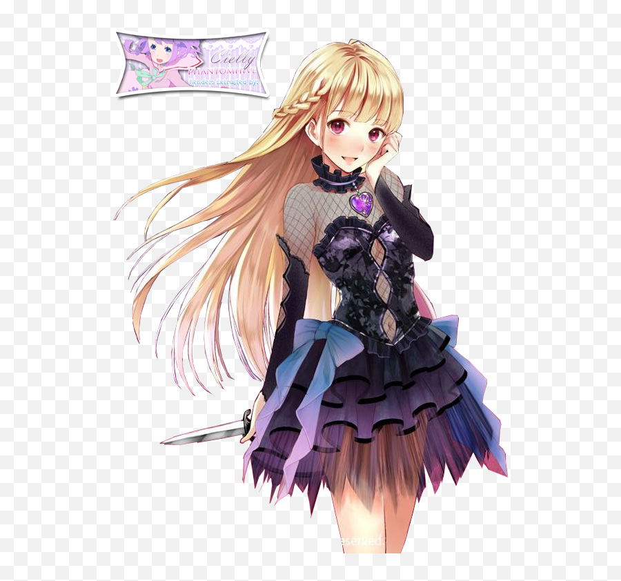 Cute Anime Pictures - Blonde Hair Anime Girl 600x761 Png Emoji,Anime Girl Clipart