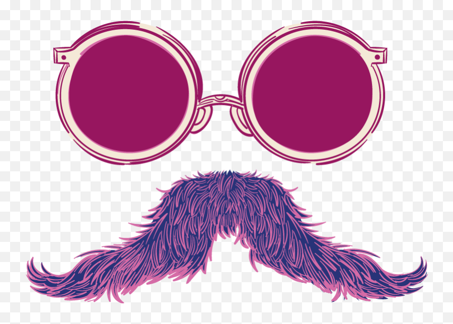 Glasses And Hipster Moustache Custom T - Shirt Tenstickers Emoji,Hipster Arrow Png