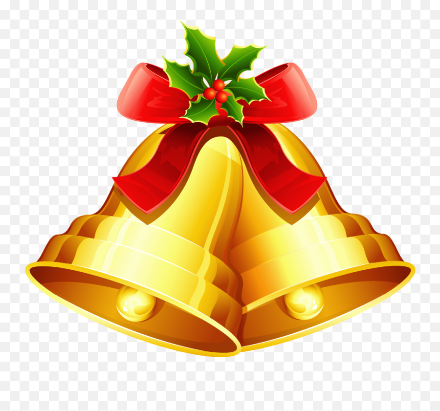 Free Christmas Bell Clipart The - Vector Christmas Bell Png Emoji,Bell Clipart