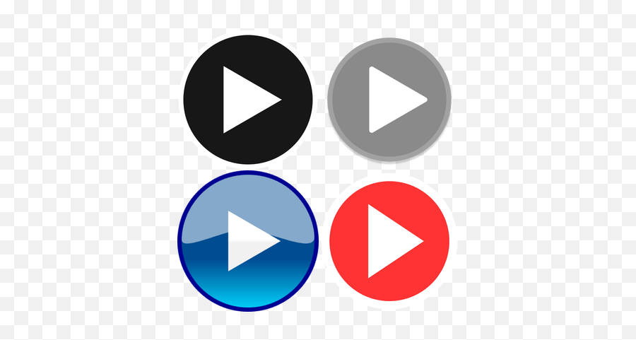 Play Buttons Transparent Png Images - Stickpng Emoji,Play Symbol Png