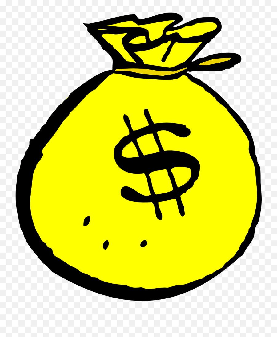 Money Bag Dollar Sign Currency - Money Bag Emoji,Money Bag Clipart