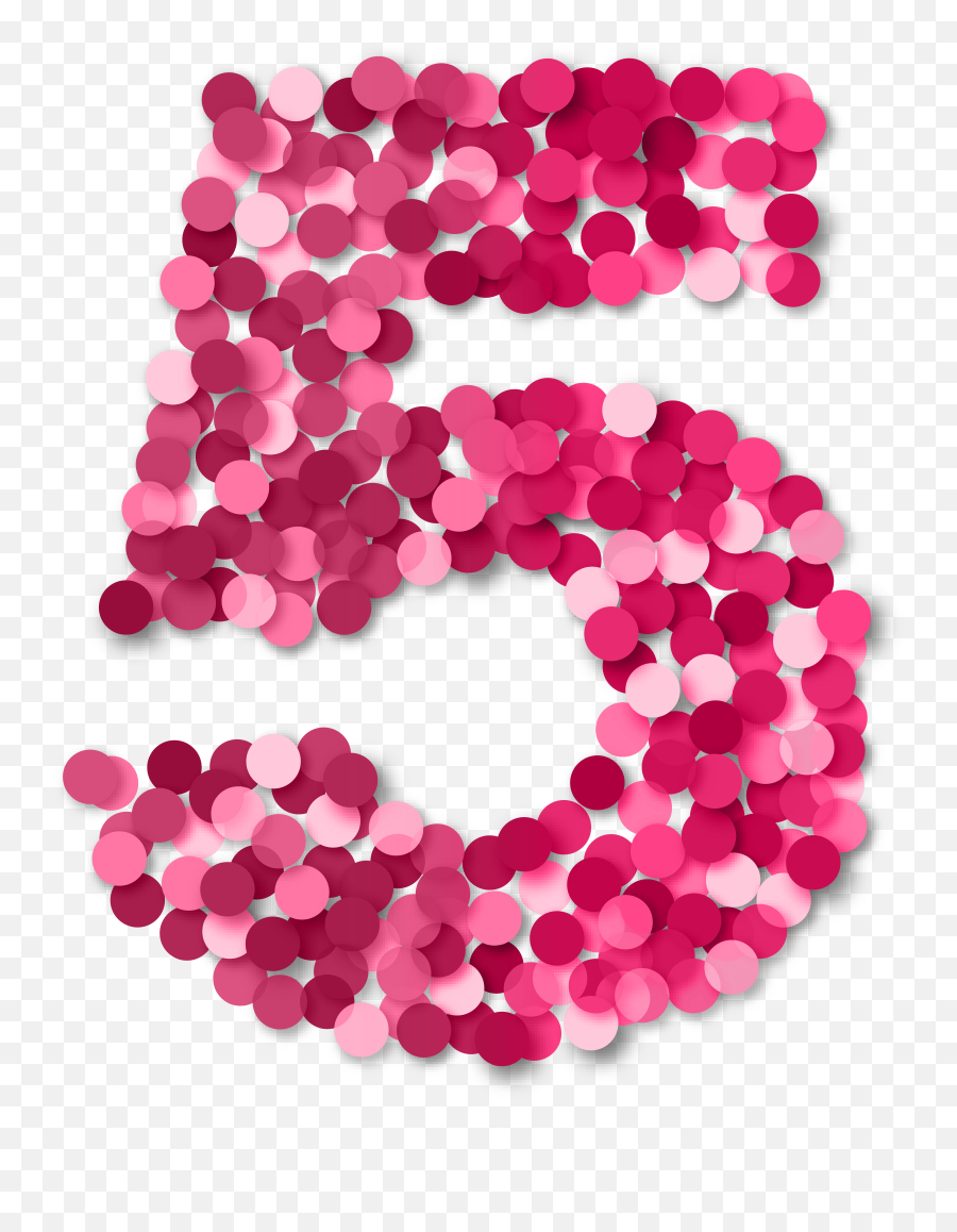 Clipart Numbers Pink Transparent Emoji,Numbers Png
