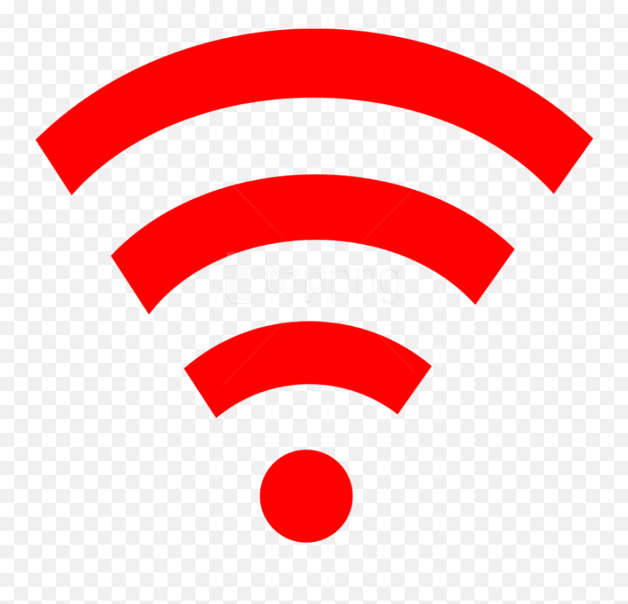 Free Png Download Wifi Icon Red Clipart - Transparent Wifi Logo Red Emoji,Wifi Png