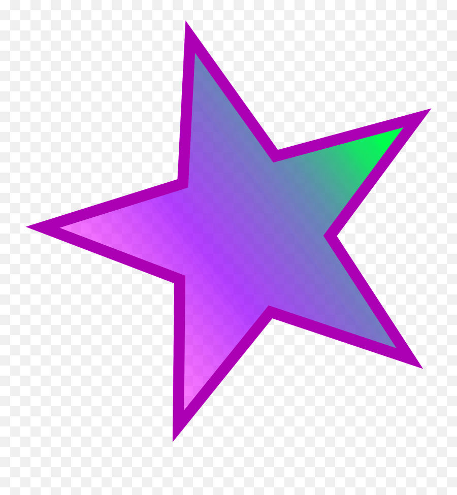 Purple Star Clipart - Dot Emoji,Star Clipart