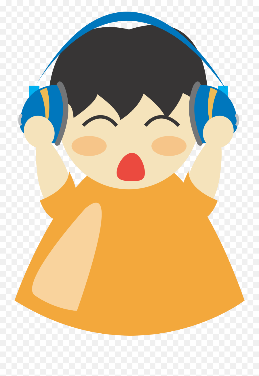 Boy Listening Earphones Free Image - Animated Child Listening Music Png Emoji,Listening To Music Clipart