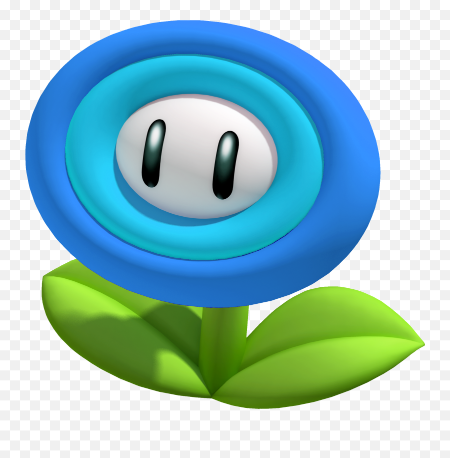 Download Hd Item - Ice Flower Mario Bros Transparent Png Mario Fire Flower 3d Emoji,Mario Bros Png
