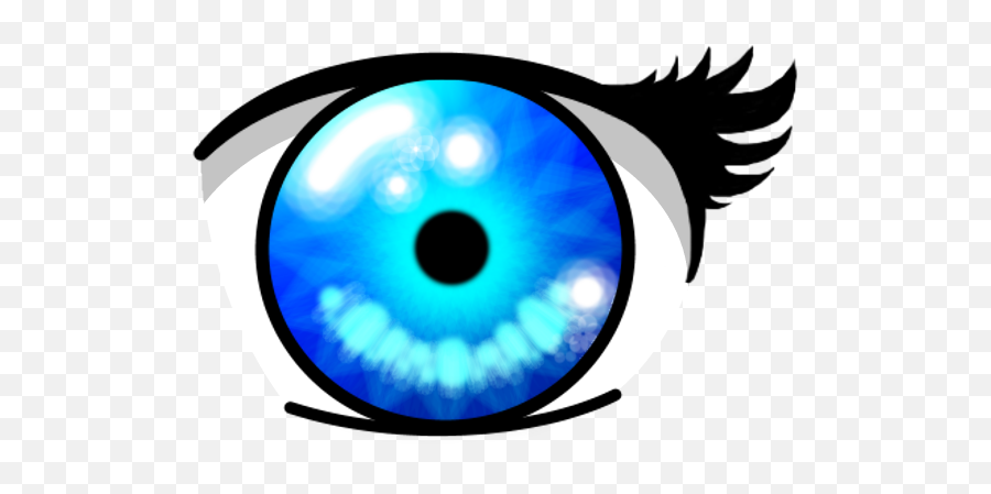 Anime Crystal Blue Eyes Png Image With - Blue Anime Eye Transparent Emoji,Anime Eye Png