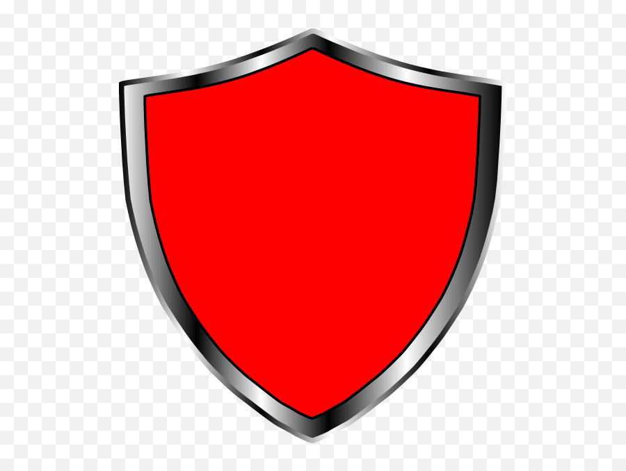 Download Escudo Medieval Vermelho Clip Art At Clker - Shield Red Shield Vector Png Emoji,Shield Transparent Background