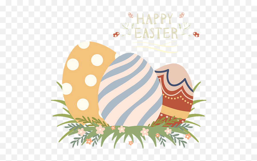 Beautiful Happy Easter Eggs Clipart - Png Transparent Image Easter Emoji,Easter Sunday Clipart
