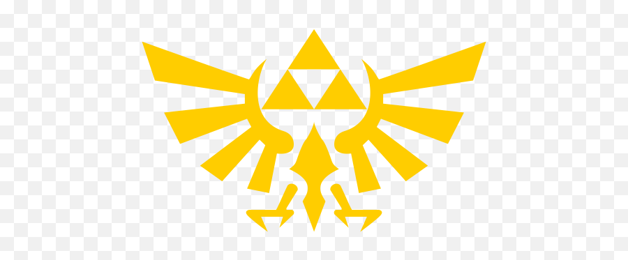 Download Zelda Triforce Pegatina Png - Legend Of Zelda Logo Emoji,Triforce Transparent