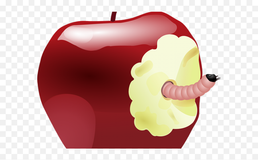 Apple With Worm Clipart - Worse Than Finding A Worm In Your Apple Emoji,Clipart For Macintosh