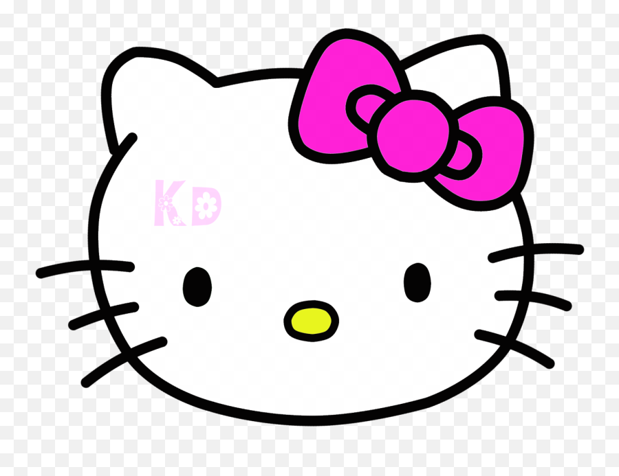 Hello Kitty Head Png - Hello Kitty Face Clipart Emoji,Hellokitty Png