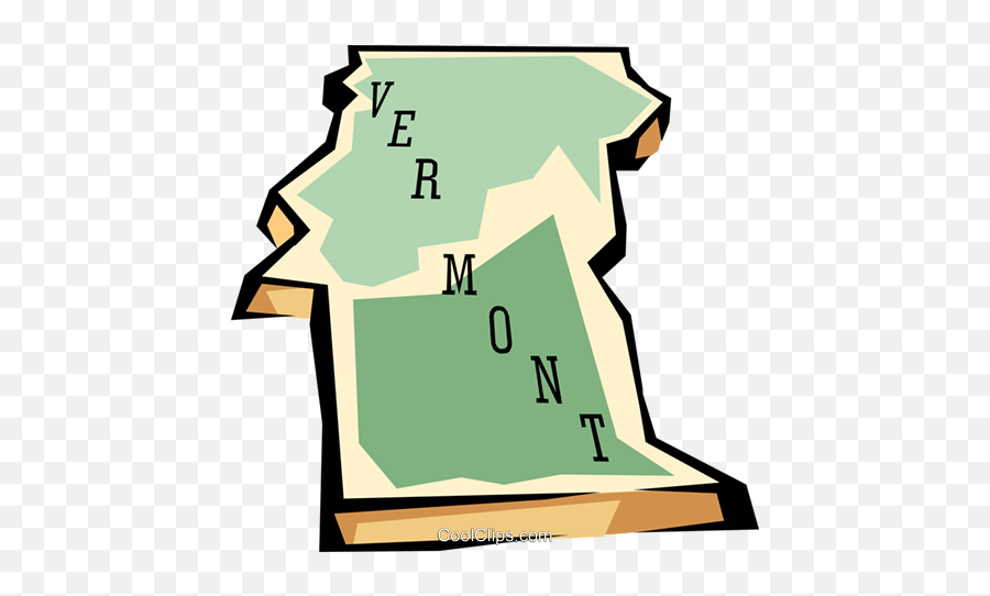 Vermont State Map Royalty Free Vector Clip Art Illustration Emoji,State Clipart