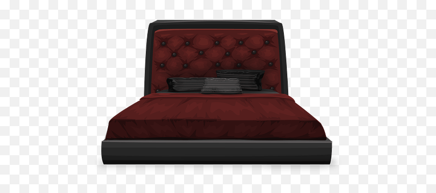 Red Bed Transparent Png - Transparent Red Bed Png Emoji,Bed Png
