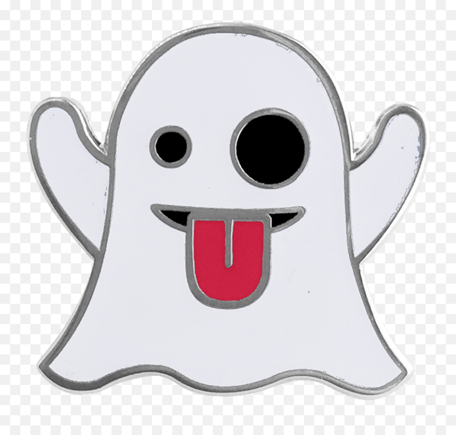 Download Hd Ghost Emoji Pin - Hockey Helmet Transparent Png,Ghost Emoji Transparent