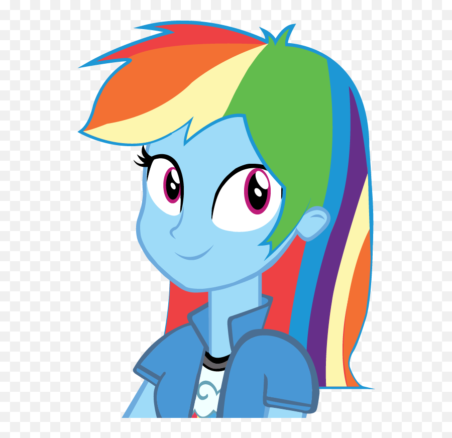 Download Rainbow Dash Equestria Girls Hd Hq Png Image Emoji,Girl Face Png