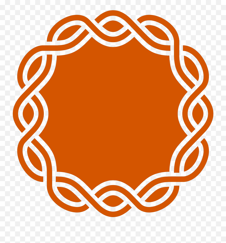 Orange Knot Frame Svg Vector Orange Knot Frame Clip Art Emoji,Knot Clipart