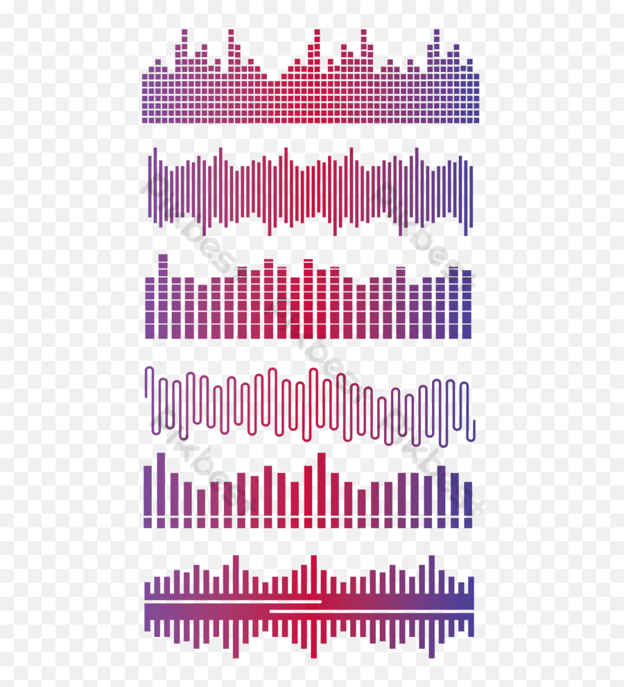 Abstract Sound Wave Decorative Pattern Png Images Ai Free Emoji,Sound Wave Vector Png