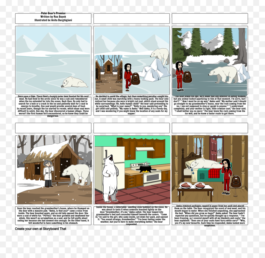 Polar Bearu0027s Promise Storyboard Av Naiza Emoji,Polar Bear On Ice Clipart