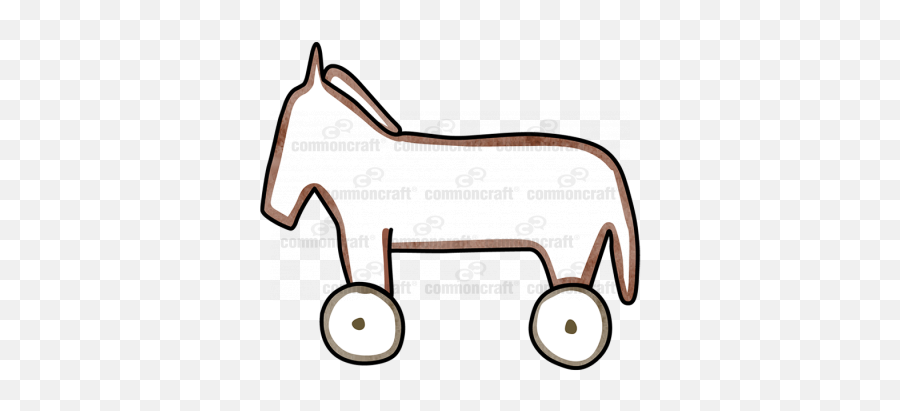 Common Craft Cut - Out Library Common Craft Emoji,Trojan Horse Clipart