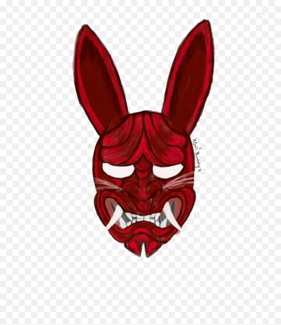 Oni Bunny Art Emoji,Bunny Logo