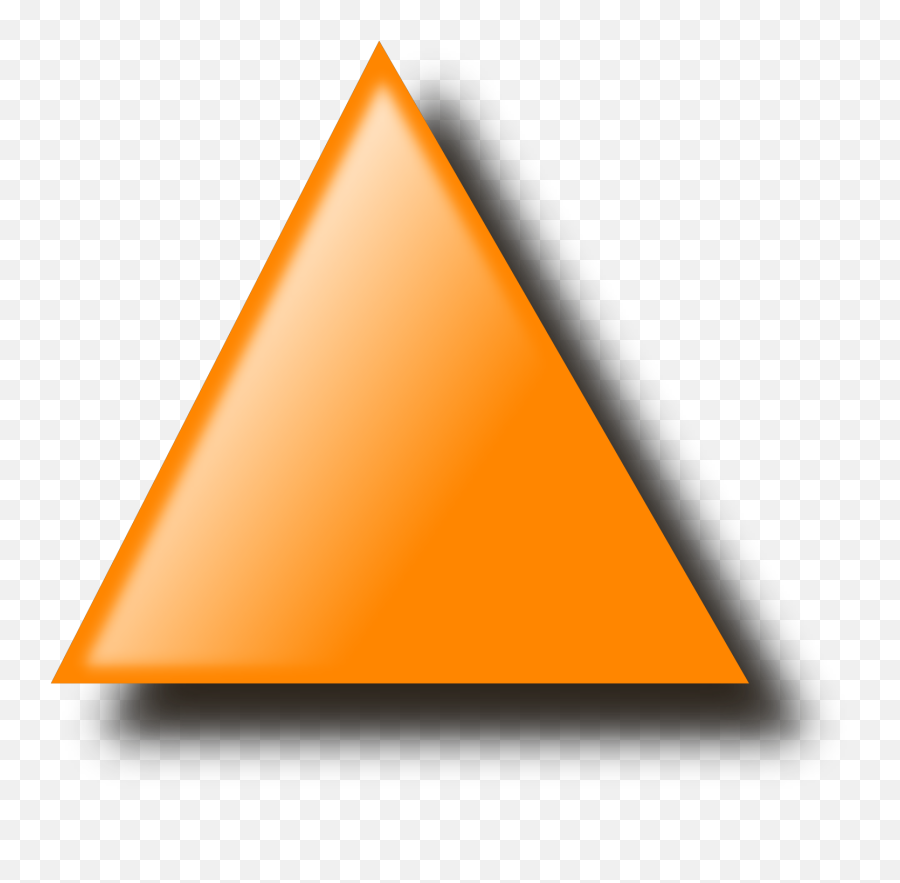 Orange Triangle Svg Vector Orange Triangle Clip Art - Svg Emoji,Triangle Clipart Black And White