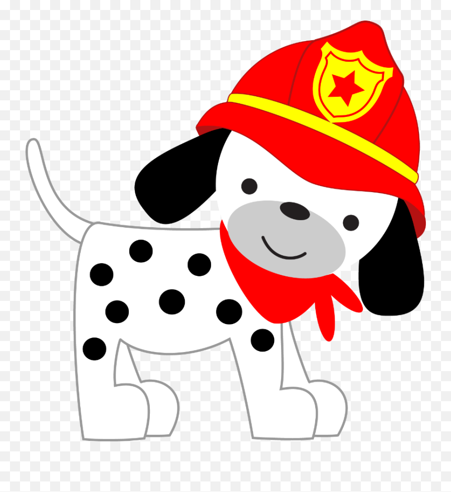 Firefighter Clipart Dalmatian Firefighter Dalmatian - Fireman Dalmatian Clip Art Emoji,Fire Truck Clipart
