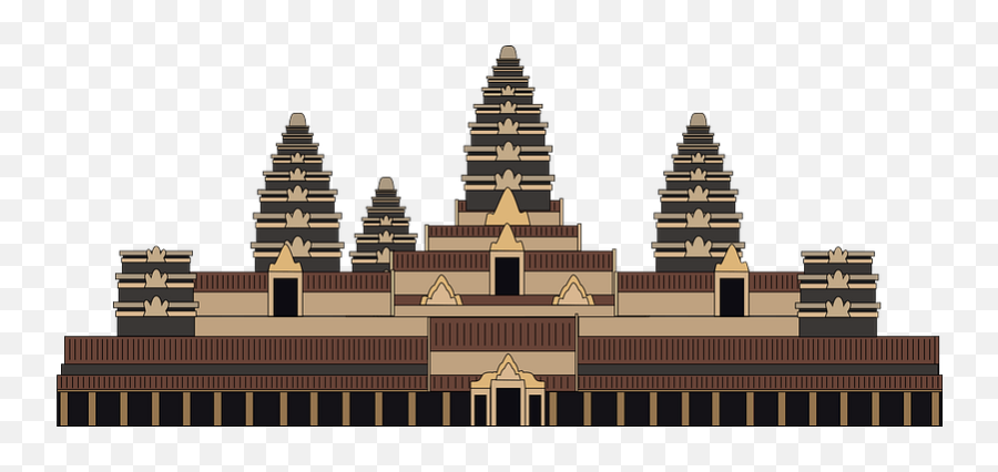 Angkor Wat Clipart Free Download Transparent Png Creazilla Emoji,Temple Png