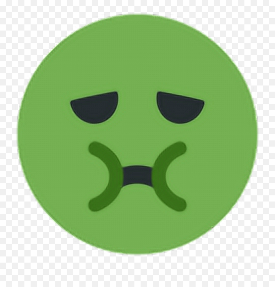 Green Puke Vomit Sick Emoji Freetoedit Clipart - Full Size,Throwing Up Clipart