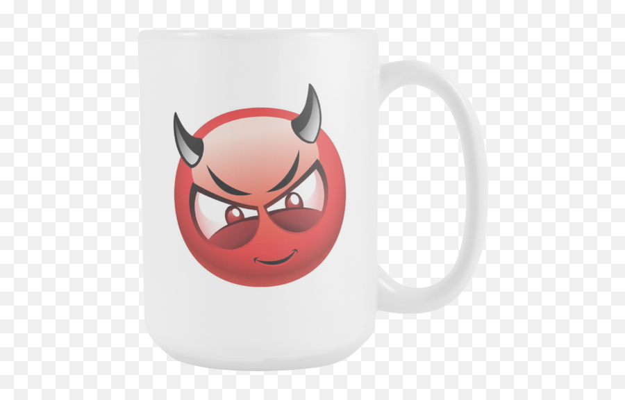 Download Devil Emoji 15oz Coffee Mug - Devil Png Logo Emoji,Devil Emoji Transparent