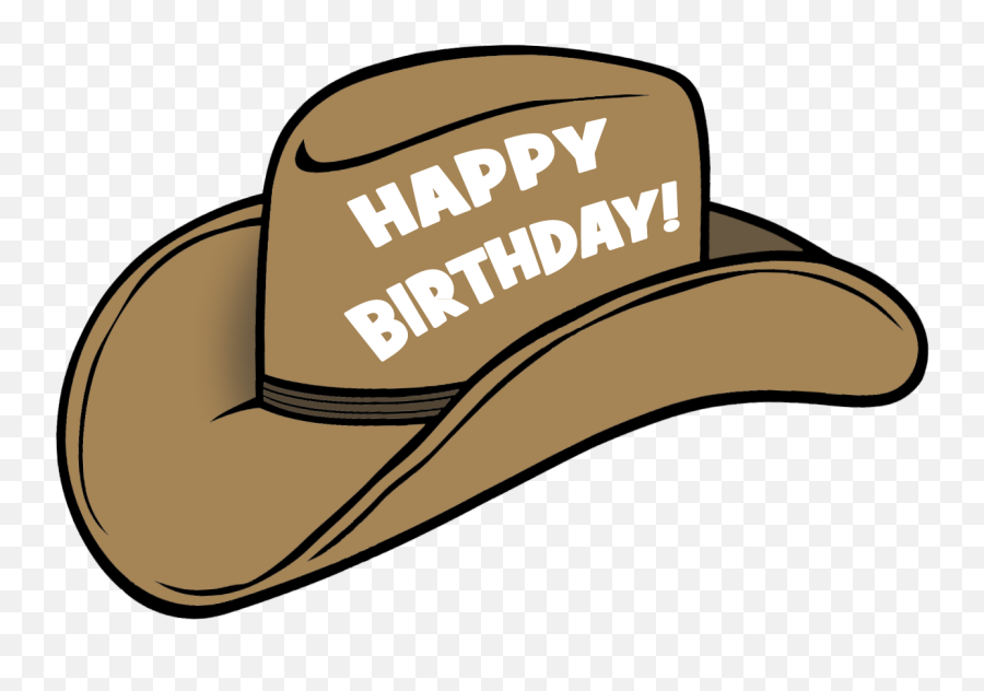 Cowboy Hat Birthday Hat 3 Clipart Image - Happy Birthday Png Cap Emoji,Cowboy Hat Clipart