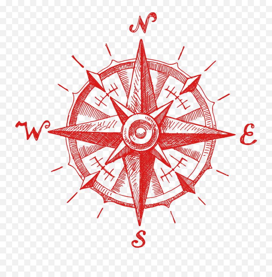 Download Map North Nautical Chart - Wind Rose Tattoo Emoji,Compass Clipart