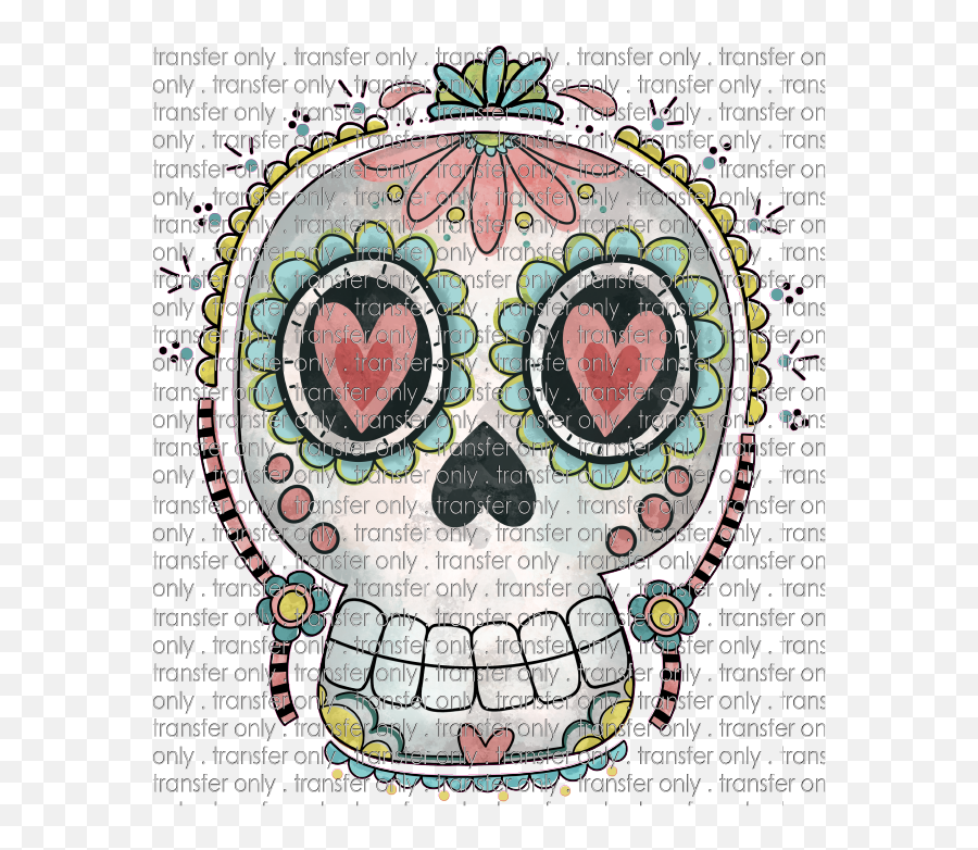 Hallo 82 Sugar Skull Heart Eyes - Girly Emoji,Heart Eyes Png