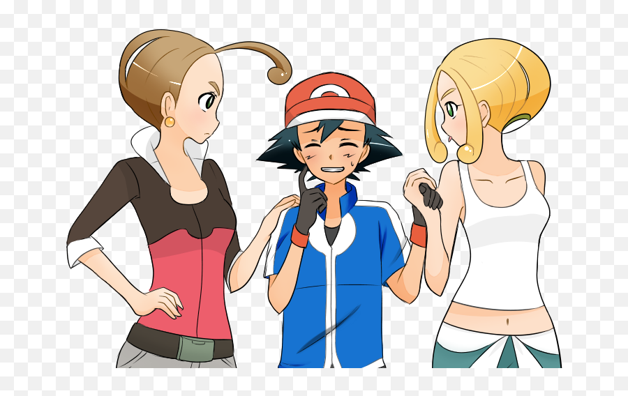 Pokemon Ash And Viola Png Download - Viola Pokemon Emoji,Ash Png