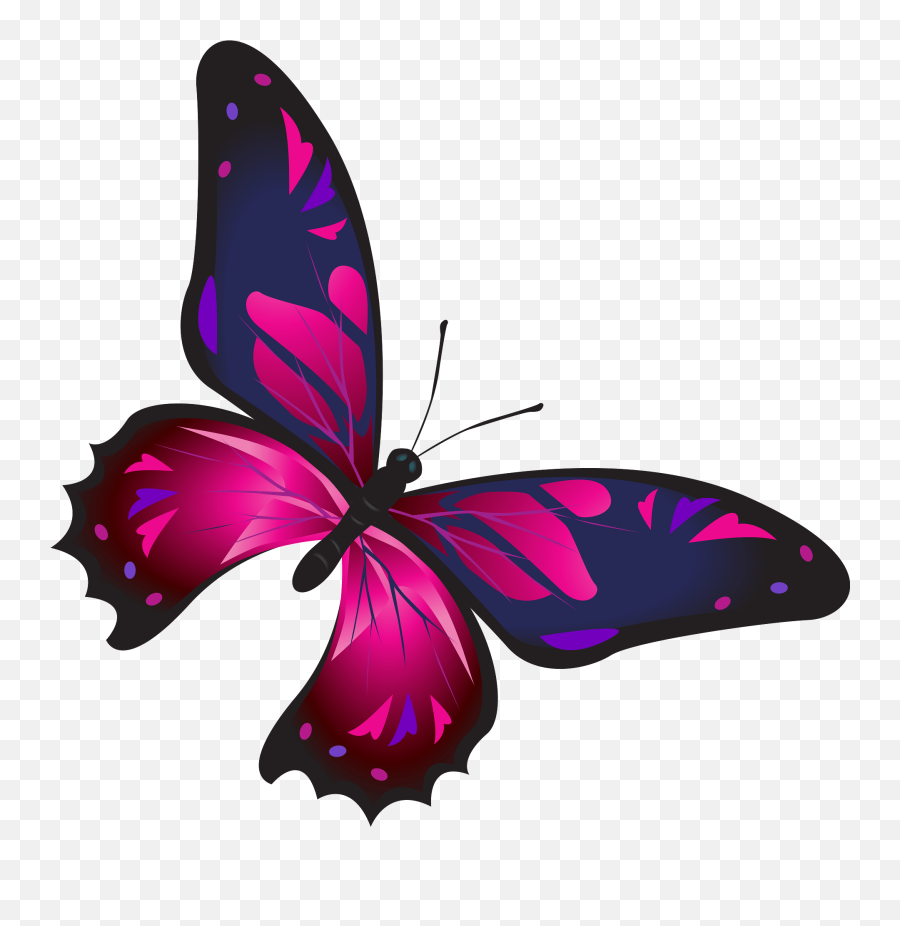 Purple Butterfly Clipart Free Download Transparent Png - Borboleta Png Fundo Transparente Emoji,Butterflies Clipart