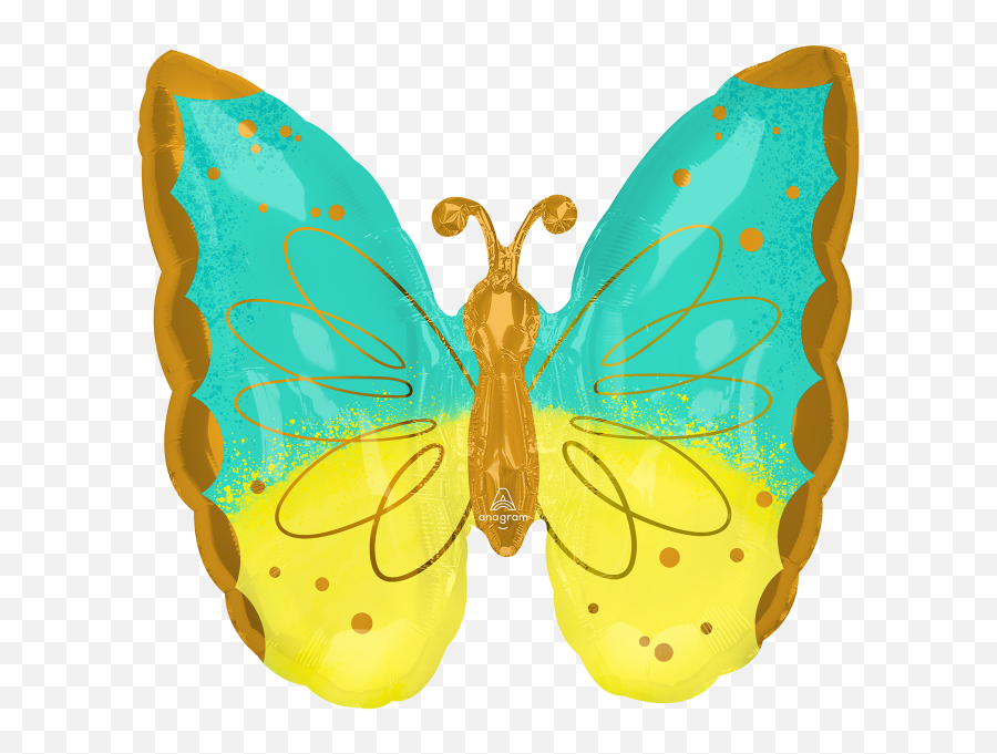 25 Emoji,Yellow Butterfly Png