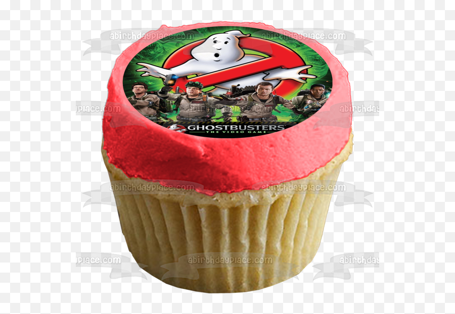 Ghostbusters Logo Slimer Stay Puft Marshmallow Man The Video Game Edible Cake Topper Image Abpid09024 Emoji,Slimer Png