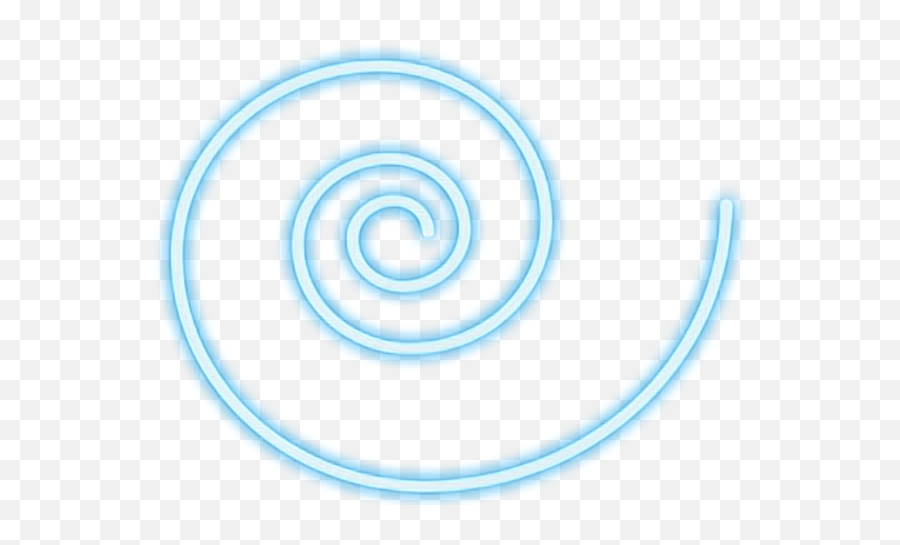 Blue Swirl Png - Blue Swirl Neon Glowing Neonsign Vertical Emoji,Blue Snapchat Logo