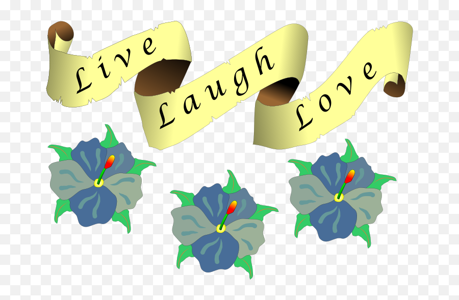Free Clip Art Live Laugh Love By Sheaulle Emoji,L Clipart