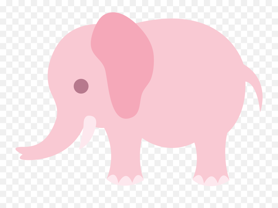 Little Pink Elephant Clip Art - Free Clip Art Elephant Pink Elephant Clipart Emoji,Elephant Clipart