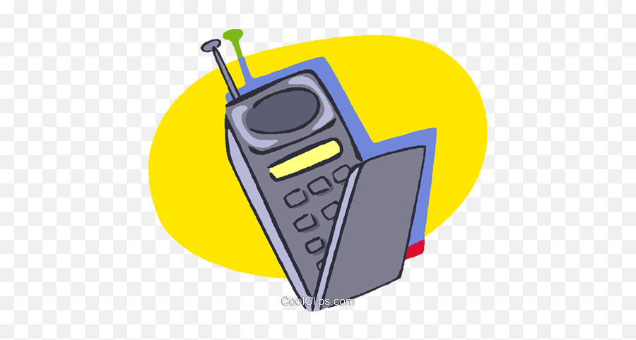 Cell Phones Royalty Free Vector Clip Art Illustration Emoji,Cell Phones Clipart