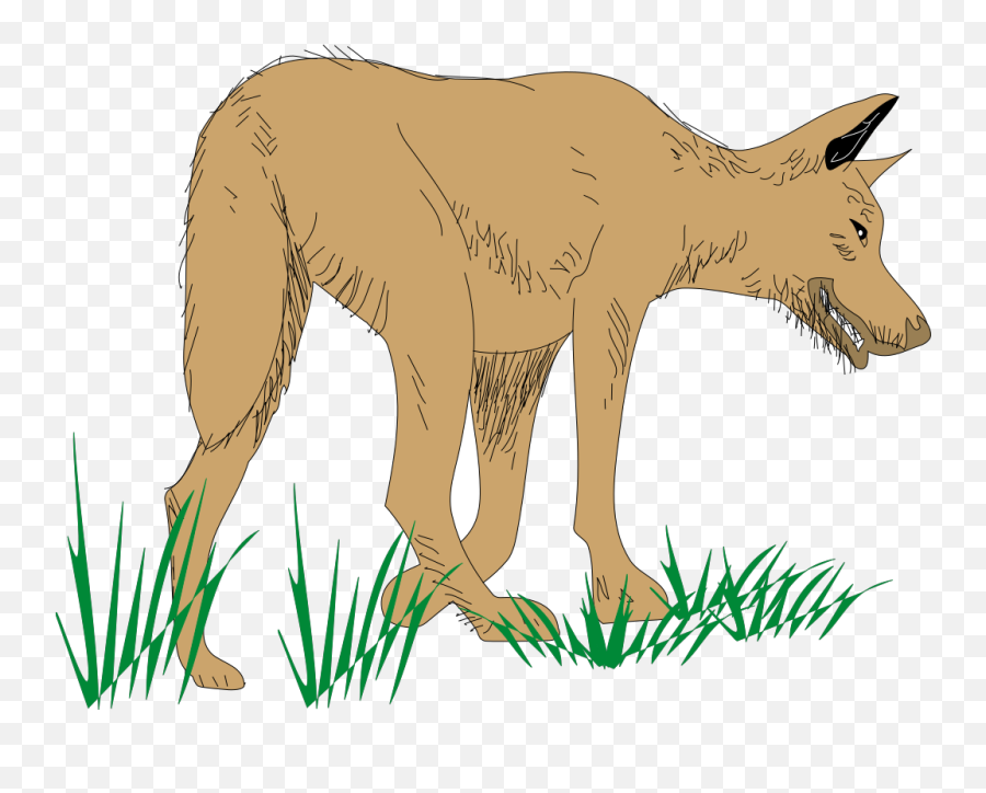 Hunting Brown Wolf Png Svg Clip Art For Web - Download Clip Emoji,Wolf Clipart Face